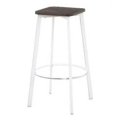 Lumisource Clara Square Barstool - Set of 2 PR -Kitchen & Dining Furniture Sales Store LumiSource20LLC B30xxCLRASQxxVWE2xxxx4xxxxda5dd3