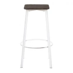 Lumisource Clara Square Barstool - Set of 2 PR -Kitchen & Dining Furniture Sales Store LumiSource20LLC B30xxCLRASQxxVWE2xxxx5xxxx4fa9ea