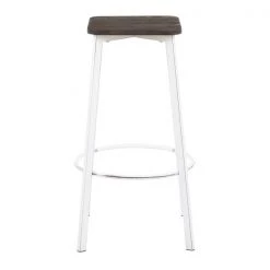 Lumisource Clara Square Barstool - Set of 2 PR -Kitchen & Dining Furniture Sales Store LumiSource20LLC B30xxCLRASQxxVWE2xxxx6xxxx474f09