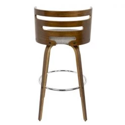 Lumisource Cosini Barstool in Walnut and Grey Fabric, PK 2 -Kitchen & Dining Furniture Sales Store LumiSource20LLC B30xxCOSNIRxxWLGY2xxxx6xxxx20c822