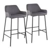 Lumisource Daniella Fixed-Height Bar Stool - Set of 2 PR -Kitchen & Dining Furniture Sales Store LumiSource20LLC B30xxDNLA2xxBKPUGY2xxxx1xxxxabd044