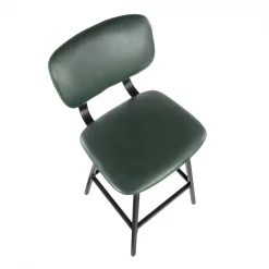 Lumisource Foundry Barstool in Black Metal, Green Faux Leather, PK 2 -Kitchen & Dining Furniture Sales Store LumiSource20LLC B30xxFNDYxxBKxxGN2xxxx7xxxx75a06d