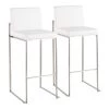 Lumisource Fuji High Back Barstool - Set of 2 PR -Kitchen & Dining Furniture Sales Store LumiSource20LLC B30xxFUJIHBxxSSW2xxxx1xxxxd31c1f