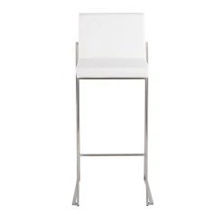 Lumisource Fuji High Back Barstool - Set of 2 PR -Kitchen & Dining Furniture Sales Store LumiSource20LLC B30xxFUJIHBxxSSW2xxxx6xxxx4592d3
