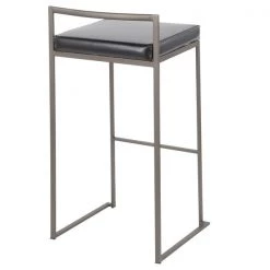 Lumisource Fuji Stacker Barstool - Set of 2 PR -Kitchen & Dining Furniture Sales Store LumiSource20LLC B30xxFUJIxxANxxBK2xxxx4xxxx09d198