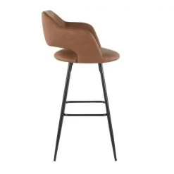 Lumisource Margarite Barstool in Black Metal and Brown Faux Leather, PK 2 -Kitchen & Dining Furniture Sales Store LumiSource20LLC B30xxMARGxxBKxxBN2xxxx3xxxxc99e4a