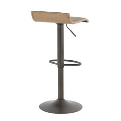 Lumisource Ale Barstool in Antique Metal and Camel Faux Leather, PK 2 -Kitchen & Dining Furniture Sales Store LumiSource20LLC BSxxALExxANxxCAM2xxxx4xxxxbf2a91