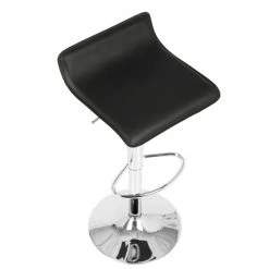 Lumisource Ale Adjustable Swivel Barstool in Black PU Leather, PK 2 -Kitchen & Dining Furniture Sales Store LumiSource20LLC BSxxALExxBK2xxxx7xxxx09ed89