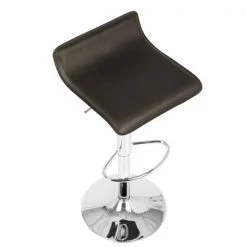 Lumisource Ale Adjustable Swivel Barstool in Brown PU Leather, PK 2 -Kitchen & Dining Furniture Sales Store LumiSource20LLC BSxxALExxBN2xxxx7xxxxd30364