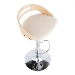 Lumisource Cassis Barstool -Kitchen & Dining Furniture Sales Store LumiSource20LLC BSxxCASSISxxNACRxxxx6xxxxe15230