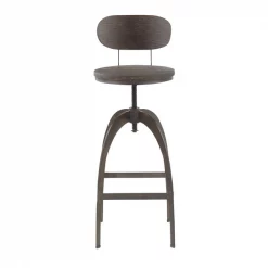 Lumisource Dakota Mid-Back Barstool -Kitchen & Dining Furniture Sales Store LumiSource20LLC BSxxDAKMBxxANExxxx5xxxx184e43