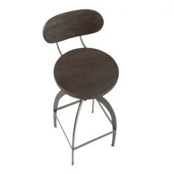 Lumisource Dakota Mid-Back Barstool -Kitchen & Dining Furniture Sales Store LumiSource20LLC BSxxDAKMBxxANExxxx6xxxx895f8f