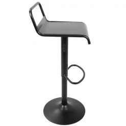 Lumisource Emery Adjustable Swivel Barstool in Black, PK 2 -Kitchen & Dining Furniture Sales Store LumiSource20LLC BSxxEMRYxxBK2xxxx3xx