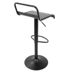 Lumisource Emery Adjustable Swivel Barstool in Black, PK 2 -Kitchen & Dining Furniture Sales Store LumiSource20LLC BSxxEMRYxxBK2xxxx4xx
