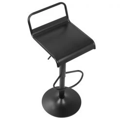 Lumisource Emery Adjustable Swivel Barstool in Black, PK 2 -Kitchen & Dining Furniture Sales Store LumiSource20LLC BSxxEMRYxxBK2xxxx7xx