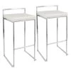 Lumisource Fuji Stacker Barstool - Set of 2 PR -Kitchen & Dining Furniture Sales Store LumiSource20LLC BSxxFUJIxxW2xxxx1xxxxca4527