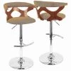 Lumisource Gardenia Adjustable Swivel Barstool in Walnut and Orange 1 Lumisource Gardenia Adjustable Swivel Barstool in Walnut and Orange -Kitchen & Dining Furniture Sales Store LumiSource20LLC BSxxGARDxxWLxxOxxxx1xxxxb7d415