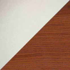 Lumisource Ravinia Adjustable Swivel Barstool in Walnut and White Faux Leather -Kitchen & Dining Furniture Sales Store LumiSource20LLC BSxxJYxxRAVxxWLxxWxxxx8xxxx0e80f9