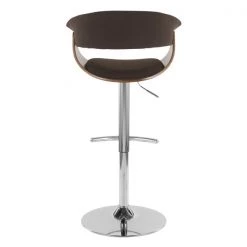 Lumisource Vintage Mod Adjustable Swivel Barstool in Walnut and Espresso Fabric -Kitchen & Dining Furniture Sales Store LumiSource20LLC BSxxJYxxVMOxxWLxxExxxx5xxxx2c51d1