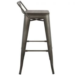 Lumisource Oregon Low Back Barstool in Antique and Espresso, PK 2 -Kitchen & Dining Furniture Sales Store LumiSource20LLC BSxxLBORxxANxxE2Bxxxx3xxxx868964