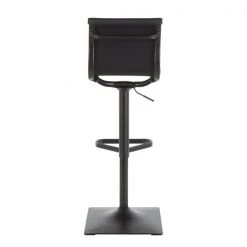 Lumisource Masters Barstool in Black Metal and Black Faux Leather -Kitchen & Dining Furniture Sales Store LumiSource20LLC BSxxMASTERxxBKBKxxxx4xxxx1faa68