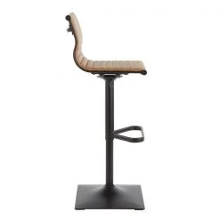 Lumisource Masters Barstool in Black Metal and Camel Faux Leather -Kitchen & Dining Furniture Sales Store LumiSource20LLC BSxxMASTERxxBKCAMxxxx2xxxxc51480
