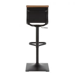 Lumisource Masters Barstool in Black Metal and Camel Faux Leather -Kitchen & Dining Furniture Sales Store LumiSource20LLC BSxxMASTERxxBKCAMxxxx4xxxxccc355