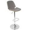 Lumisource Serena Barstool in Walnut and Grey -Kitchen & Dining Furniture Sales Store LumiSource20LLC BSxxSERxxWLxxGYxxxx2xxxx67ac5b
