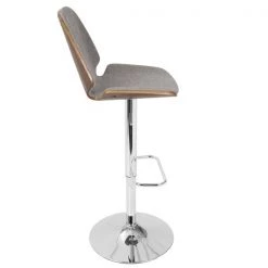 Lumisource Serena Barstool in Walnut and Grey -Kitchen & Dining Furniture Sales Store LumiSource20LLC BSxxSERxxWLxxGYxxxx3xxxx8ba2f2