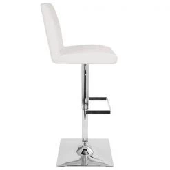 Lumisource Captain Adjustable Swivel Barstool in White Faux Leather -Kitchen & Dining Furniture Sales Store LumiSource20LLC BSxxTWxxCAPTNxxWxxxx2xxxxba5f23