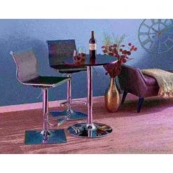 Lumisource Mirage Adjustable Swivel Barstool in Black -Kitchen & Dining Furniture Sales Store LumiSource20LLC BSxxTWxxMIRAGExxBKxxxx8xxxx46c477