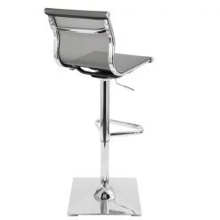 Lumisource Mirage Adjustable Swivel Barstool in Silver -Kitchen & Dining Furniture Sales Store LumiSource20LLC BSxxTWxxMIRAGExxSVxxxx3xxxxc8630c