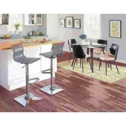 Lumisource Mirage Adjustable Swivel Barstool in Silver -Kitchen & Dining Furniture Sales Store LumiSource20LLC BSxxTWxxMIRAGExxSVxxxx8xxxxc815e0