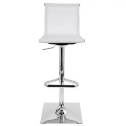 Lumisource Mirage Adjustable Swivel Barstool in White -Kitchen & Dining Furniture Sales Store LumiSource20LLC BSxxTWxxMIRAGExxWxxxx5xxxx27aed1