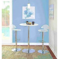 Lumisource Venti Adjustable Swivel Barstool in Clear Acrylic -Kitchen & Dining Furniture Sales Store LumiSource20LLC BSxxTWxxVENTIxxCLxxxx10xxxxbe02f6