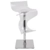 Lumisource Viva Adjustable Swivel Barstool in Clear Acrylic -Kitchen & Dining Furniture Sales Store LumiSource20LLC BSxxVIVAxxACRxxCxxxx1xxxx07ee72