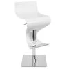 Lumisource Viva Adjustable Swivel Barstool and White Wood -Kitchen & Dining Furniture Sales Store LumiSource20LLC BSxxVIVAxxWDxxWxxxx1xx
