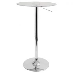 Lumisource Clear Adjustable Bar Table