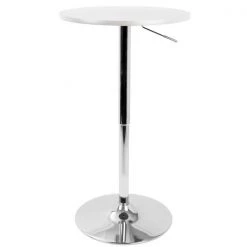Lumisource Adjustable Bar Table in White
