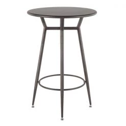 Lumisource Clara Round Bar Table in Antique Metal -Kitchen & Dining Furniture Sales Store LumiSource20LLC BTxxCLARARNxxANxxxx2xxxx15aaff