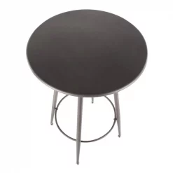 Lumisource Clara Round Bar Table in Antique Metal -Kitchen & Dining Furniture Sales Store LumiSource20LLC BTxxCLARARNxxANxxxx6xxxxb43710