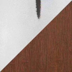 Lumisource Clara Round Bar Table in Vintage White Metal with Espresso Bamboo -Kitchen & Dining Furniture Sales Store LumiSource20LLC BTxxCLARARNxxVWExxxx7xxxx6f5576