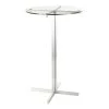 Lumisource Fuji Round Bar Table in Stainless Steel with Clear Glass Top -Kitchen & Dining Furniture Sales Store LumiSource20LLC BTxxFUJIRNxxSSxxGLxxxx1xxxxde00f0