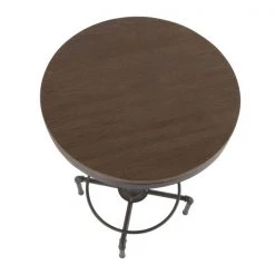 Lumisource Hydra Bar Table in Vintage Antique Metal and Brown Bamboo -Kitchen & Dining Furniture Sales Store LumiSource20LLC BTxxHYDRAxxANxxBNxxxx6xxxx2f5972