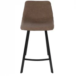 Lumisource Outlaw Counter Stool in Black with Brown Faux Leather, PK 2 -Kitchen & Dining Furniture Sales Store LumiSource20LLC CSxxOUTLWxxBKxxBN2xxxx6xxxxabb379