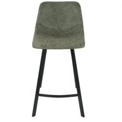 Lumisource Outlaw Counter Stool in Black with Green Faux Leather, PK 2 -Kitchen & Dining Furniture Sales Store LumiSource20LLC CSxxOUTLWxxBKxxGN2xxxx6xxxx4feba3