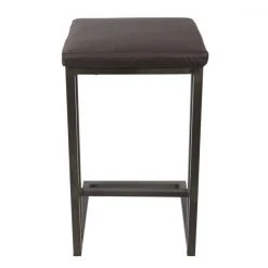 Lumisource Roman Counter Stool in Antique and Espresso Faux Leather, PK 2 -Kitchen & Dining Furniture Sales Store LumiSource20LLC CSxxRMNxxANxxE2xxxx6xxxxca2446