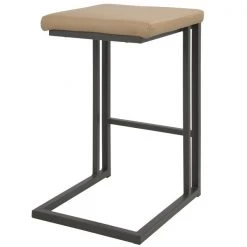 Lumisource Roman Counter Stool in Grey and Camel Faux Leather, PK 2 -Kitchen & Dining Furniture Sales Store LumiSource20LLC CSxxRMNxxGYxxCAM2xxxx4xxxx556cf2