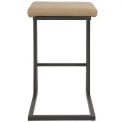 Lumisource Roman Counter Stool in Grey and Camel Faux Leather, PK 2 -Kitchen & Dining Furniture Sales Store LumiSource20LLC CSxxRMNxxGYxxCAM2xxxx5xxxx229c3c