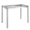 Lumisource Fuji Counter Table in Stainless Steel and Clear Glass -Kitchen & Dining Furniture Sales Store LumiSource20LLC CTxxFUJIxxSSxxGLSxxxx1xxxxb0be8d
